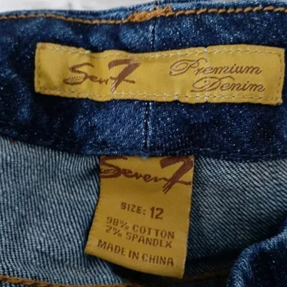Seven7 Womens Jeans Sz 12 Boot Cut 292A - Picture 3 of 6